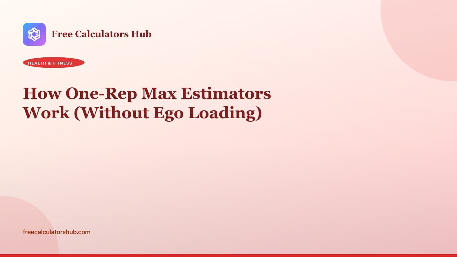 How One-Rep Max Estimators Work