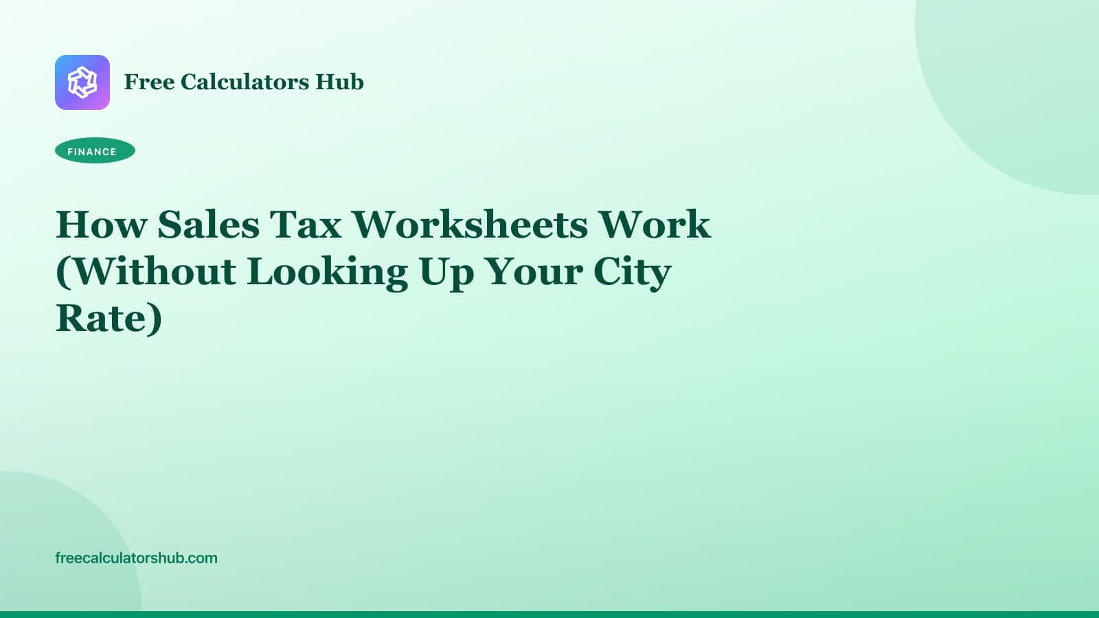 How Sales Tax Worksheets Work (Add vs Extract)