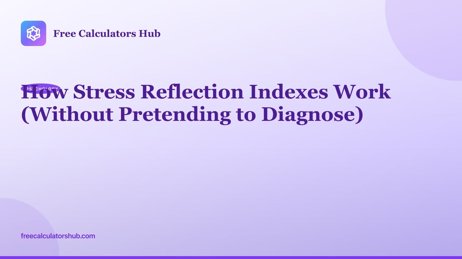 How Stress Reflection Indexes Work
