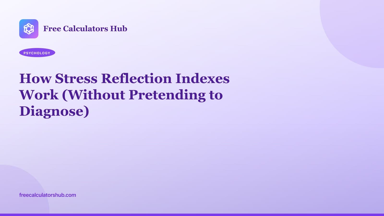 How Stress Reflection Indexes Work