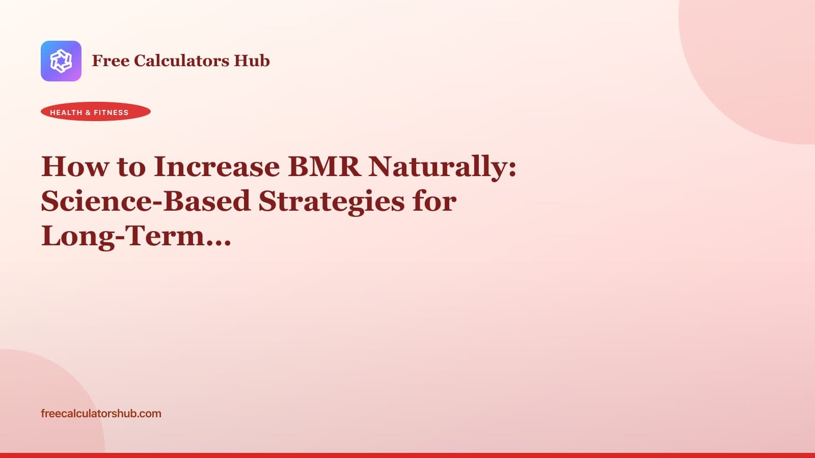 How to Increase BMR Naturally: 12 Evidence-Based Strategies That Work