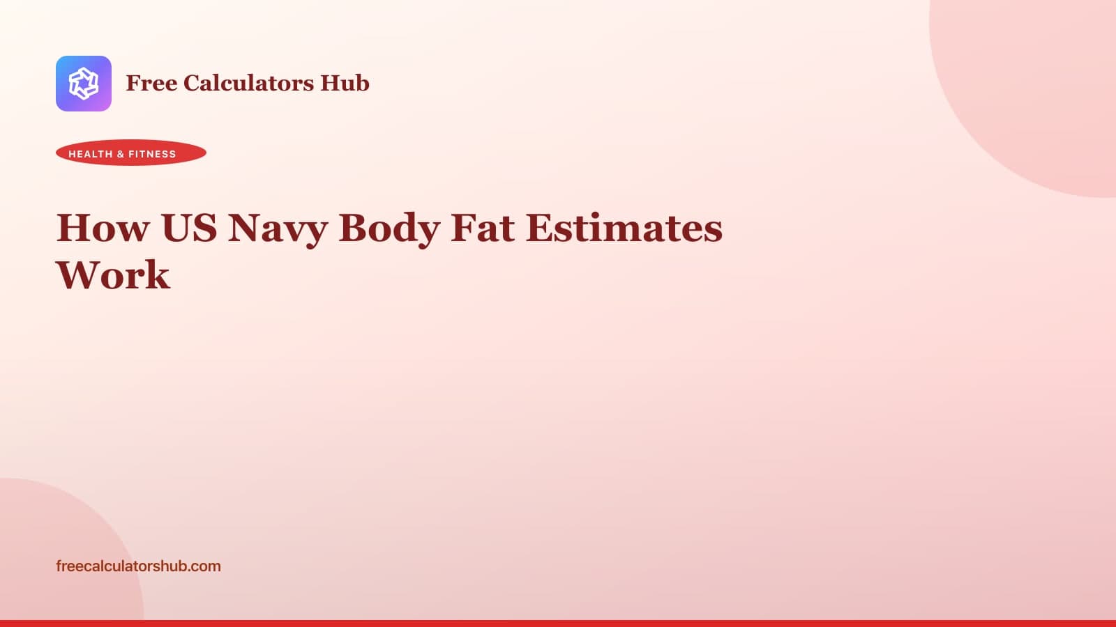 How US Navy Body Fat Estimates Work