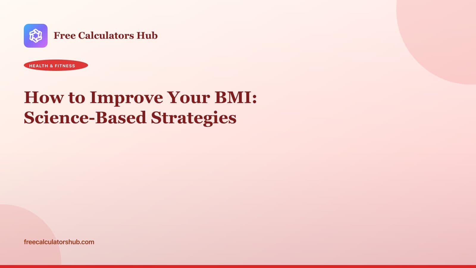 How to Improve Your BMI: Science-Based Strategies