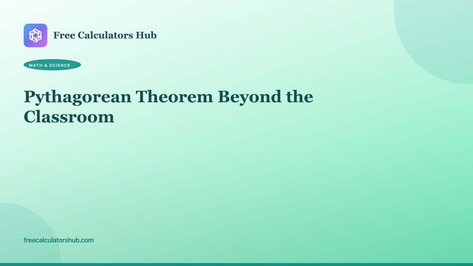 Pythagorean Theorem Beyond the Classroom