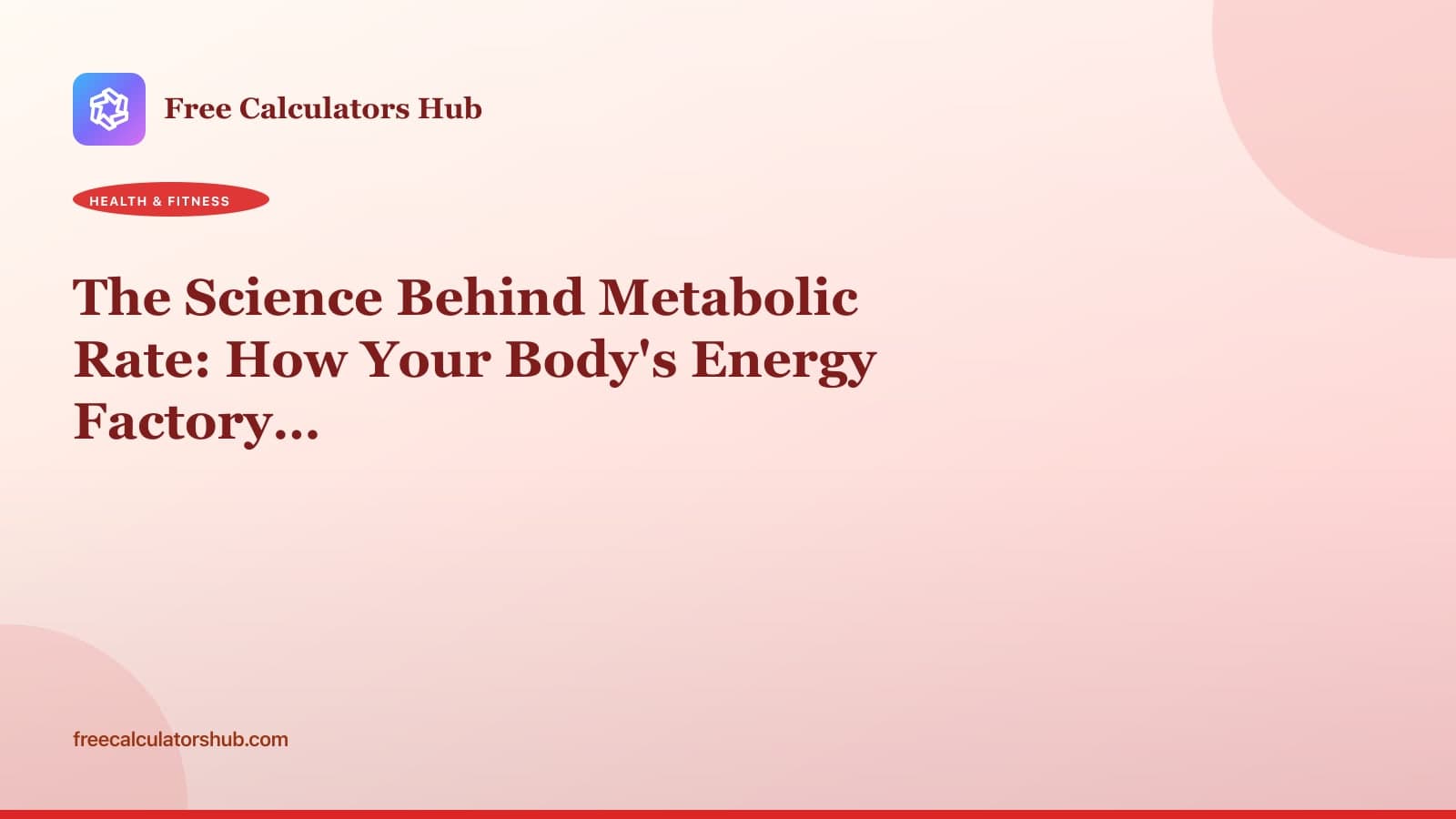 The Science Behind Metabolic Rate: Understanding Your Body's Energy Systems