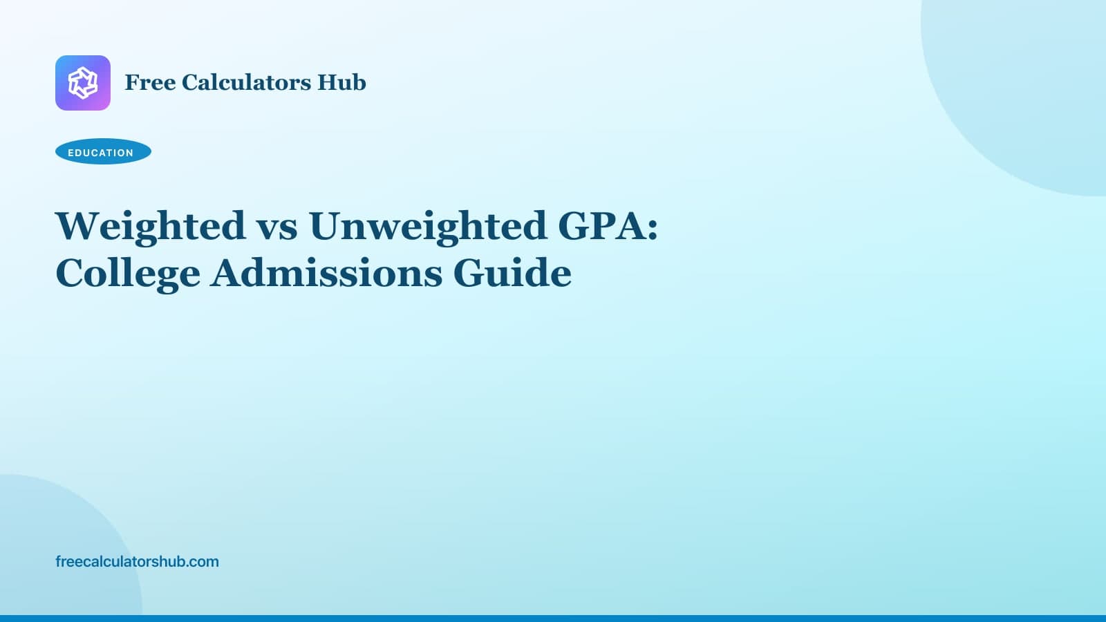 Weighted vs Unweighted GPA for College Admissions