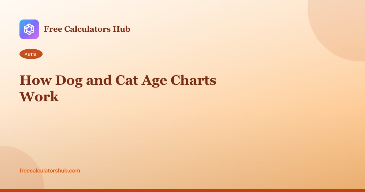 How Dog and Cat Age Charts Work