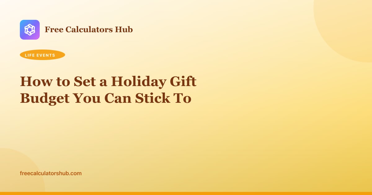How to Set a Holiday Gift Budget You Can Stick To
