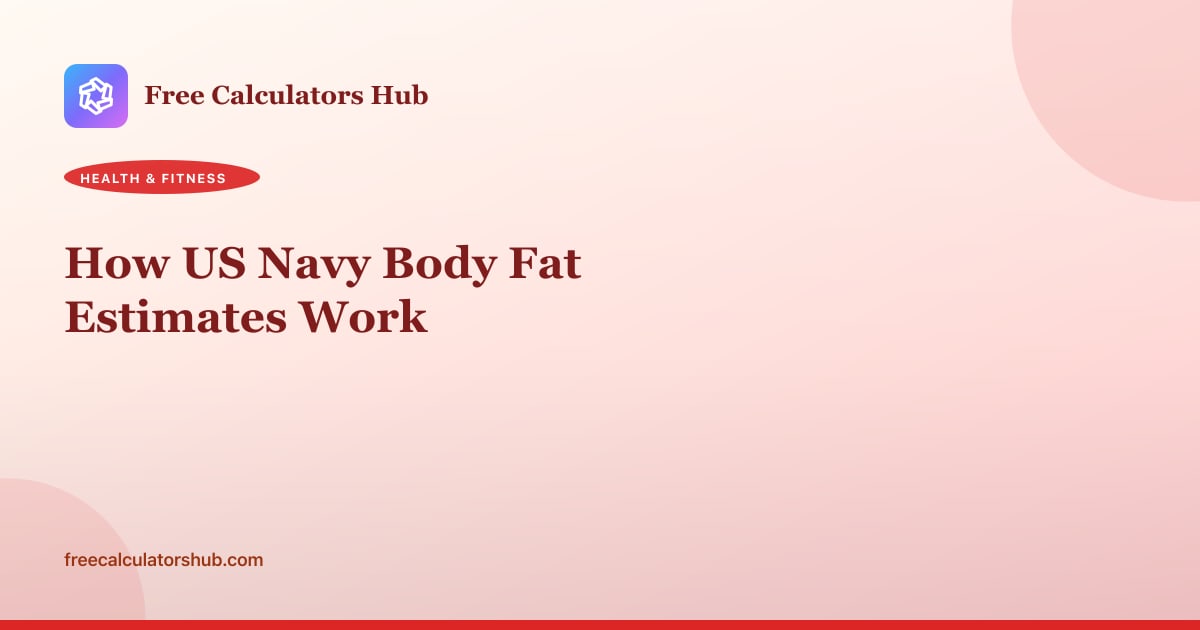 How US Navy Body Fat Estimates Work